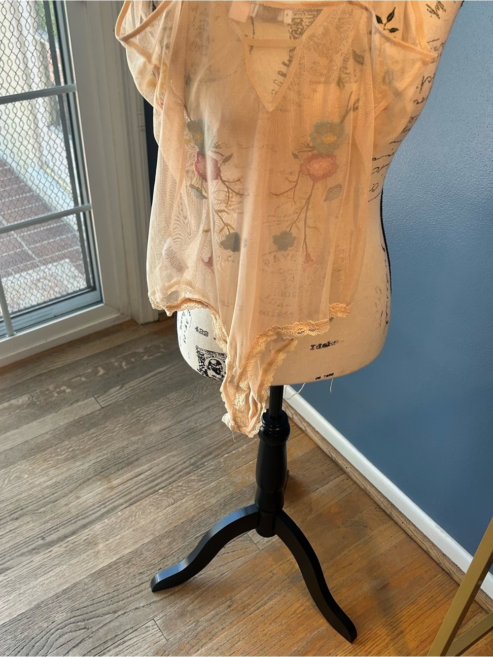 ⭐️5FOR$25⭐️. Chelsea 28 Sheer Embroidered Thong Bodysuit - Picture 3 of 15